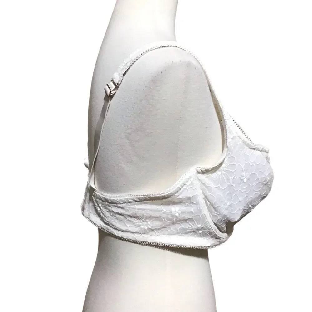Aerie Cream Lined Lace Balconette‎ Bra 38DD